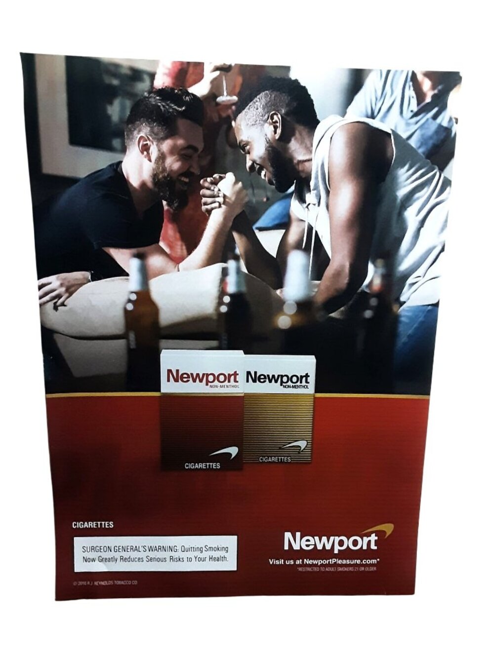 2016 Newport Non-Menthol Cigarettes Original Magazine Print Ad Tobacco